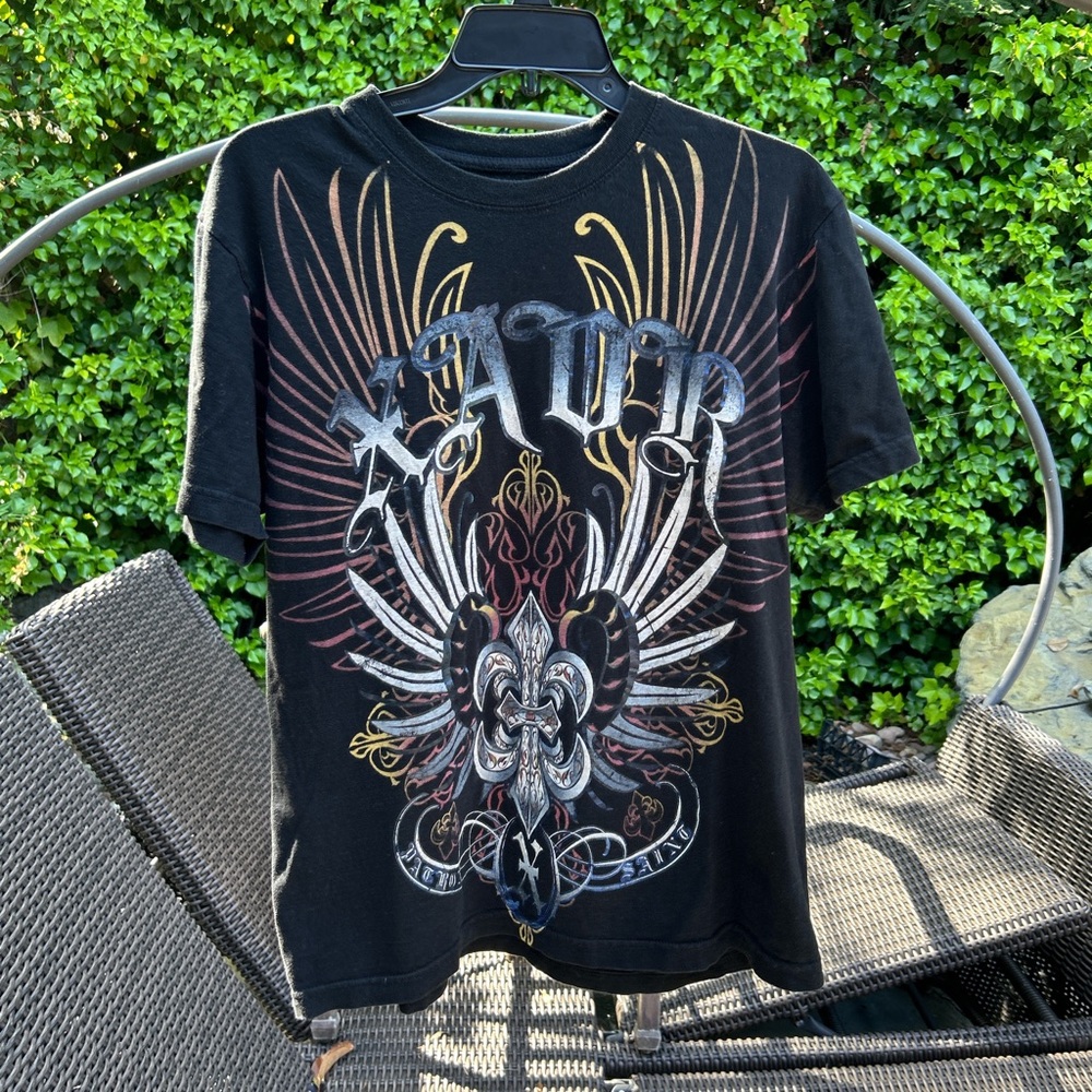 Black Xzavier Graphic T-Shirt